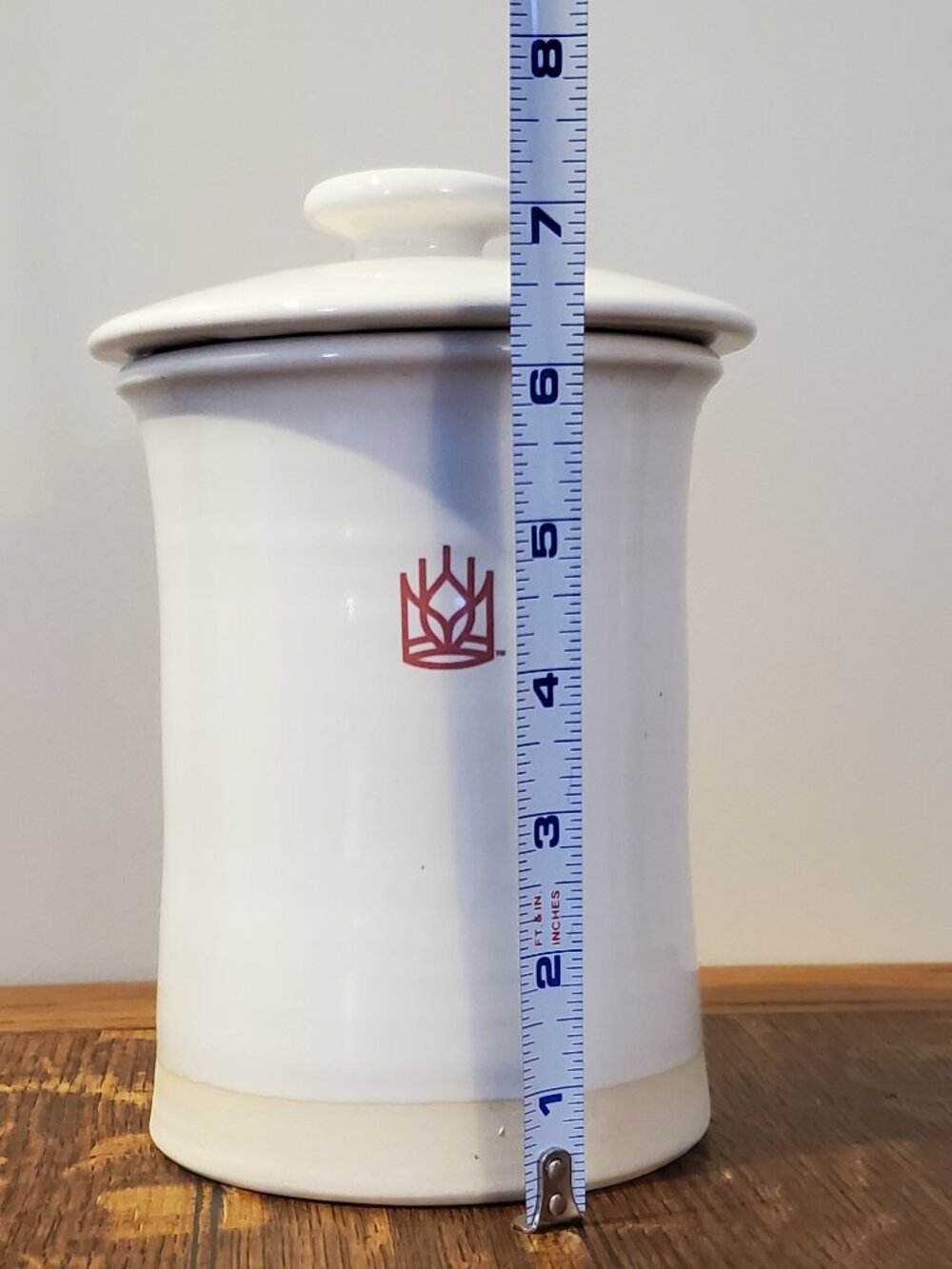 King Arthur Baking Company Logo Stoneware Sourdough Crock with Lid - Picture 6 of 7